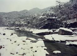 청천면 금시담 설경