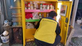 괴산군정신건강복지센터, ‘농약안전보관함’ 생명안전관리 정기점검 이미지