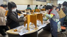 괴산군 감물면, 귀농귀촌인 · 주민 함께한 나무의자 만들기 ‘눈길’ 이미지