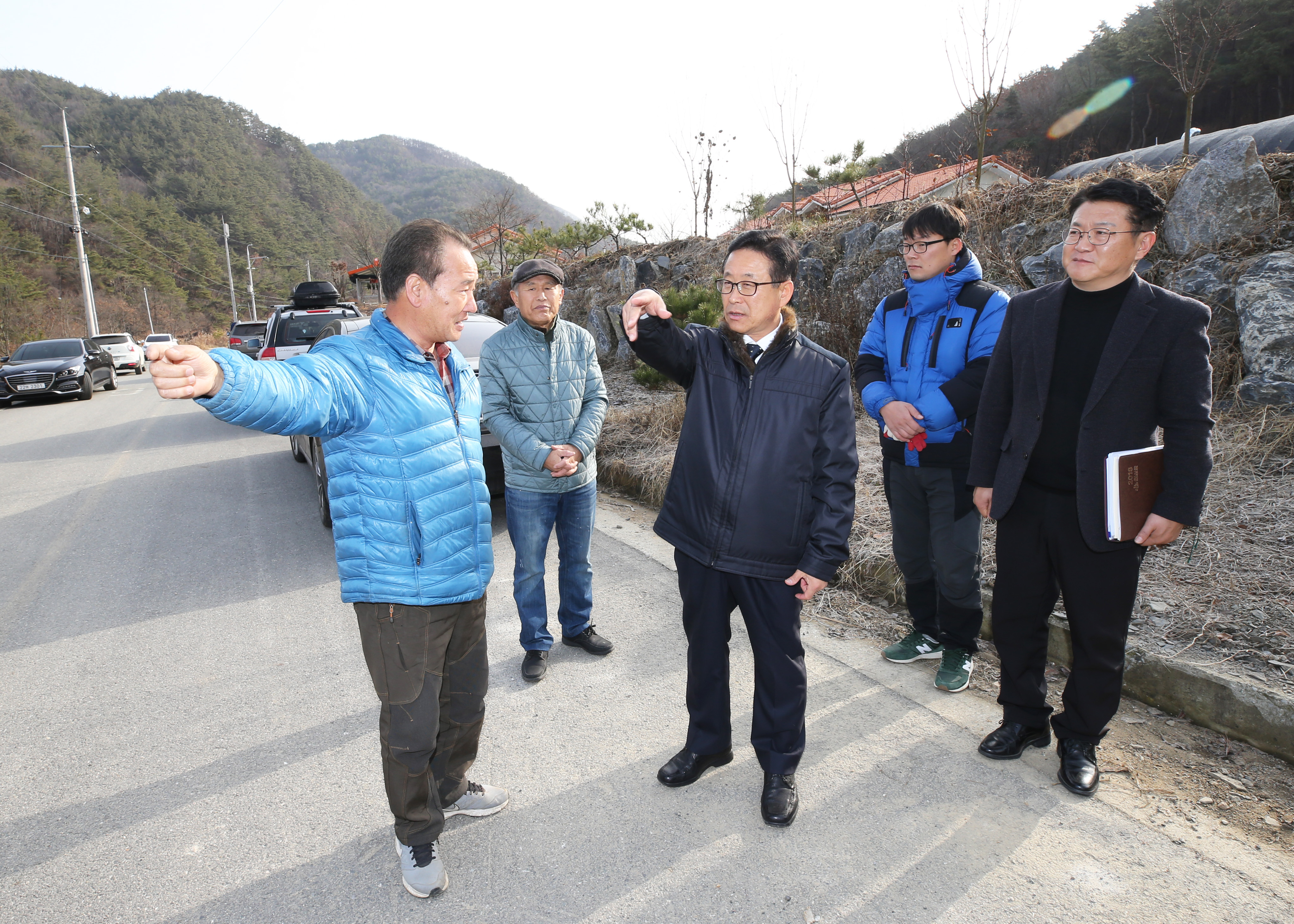 상수도 민원현장(귀만리) 방문 사진 이미지1