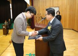 청천중학교 졸업식 사진