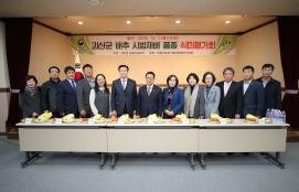 배추품종 심미평가회 사진