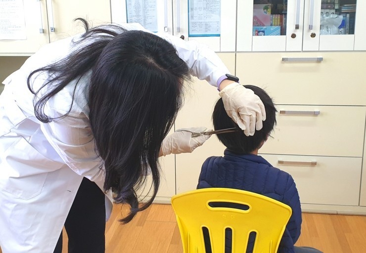 괴산군보건소, 어린이 모발 니코틴검사 실시 이미지1