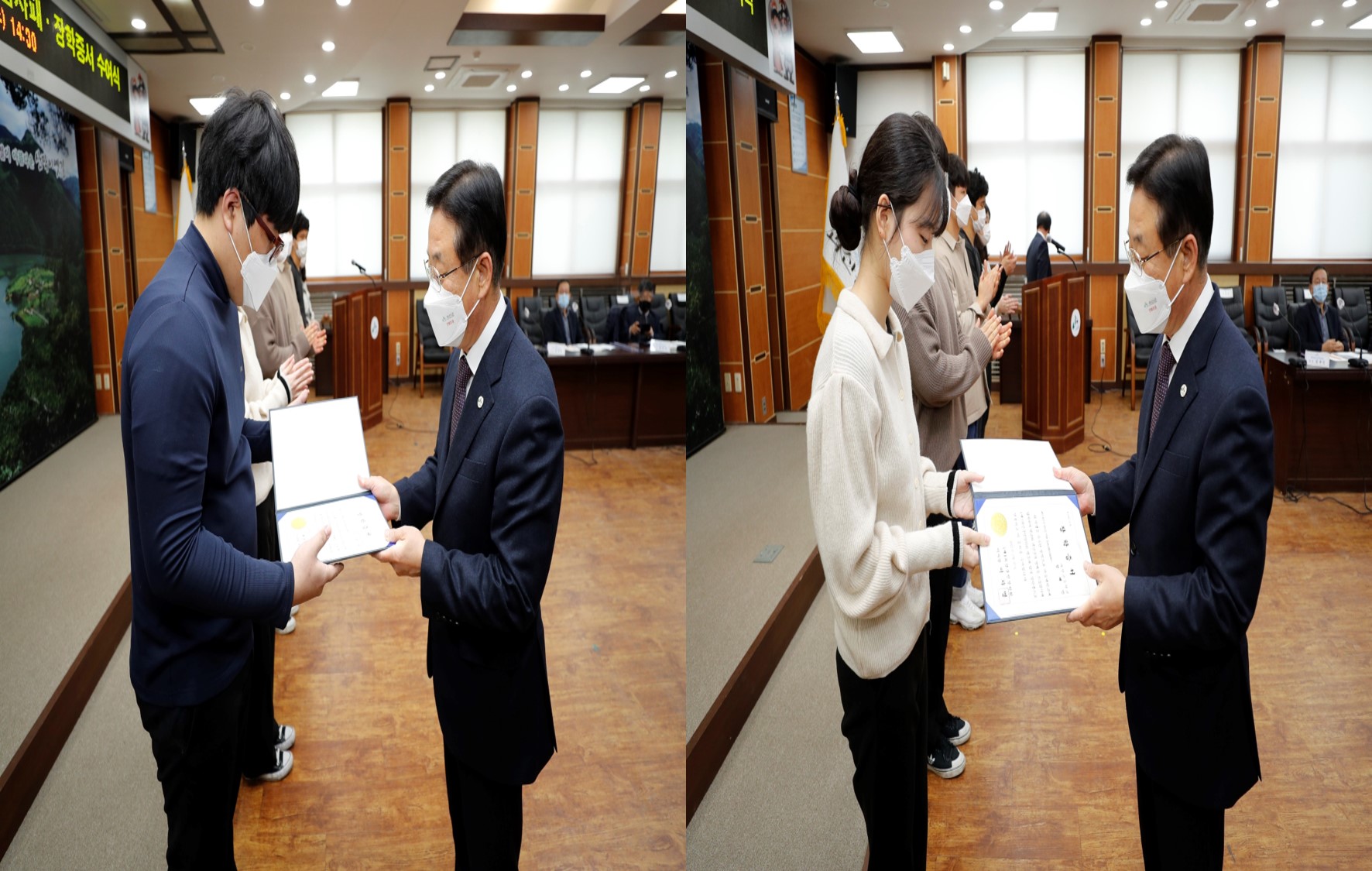 2021년 명문대학교 진학 장학생 장학증서 수여 이미지2
