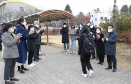 괴산고 수능시험 격려(11.18.)