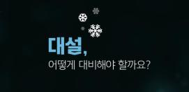 대설 피해예방 캠페인