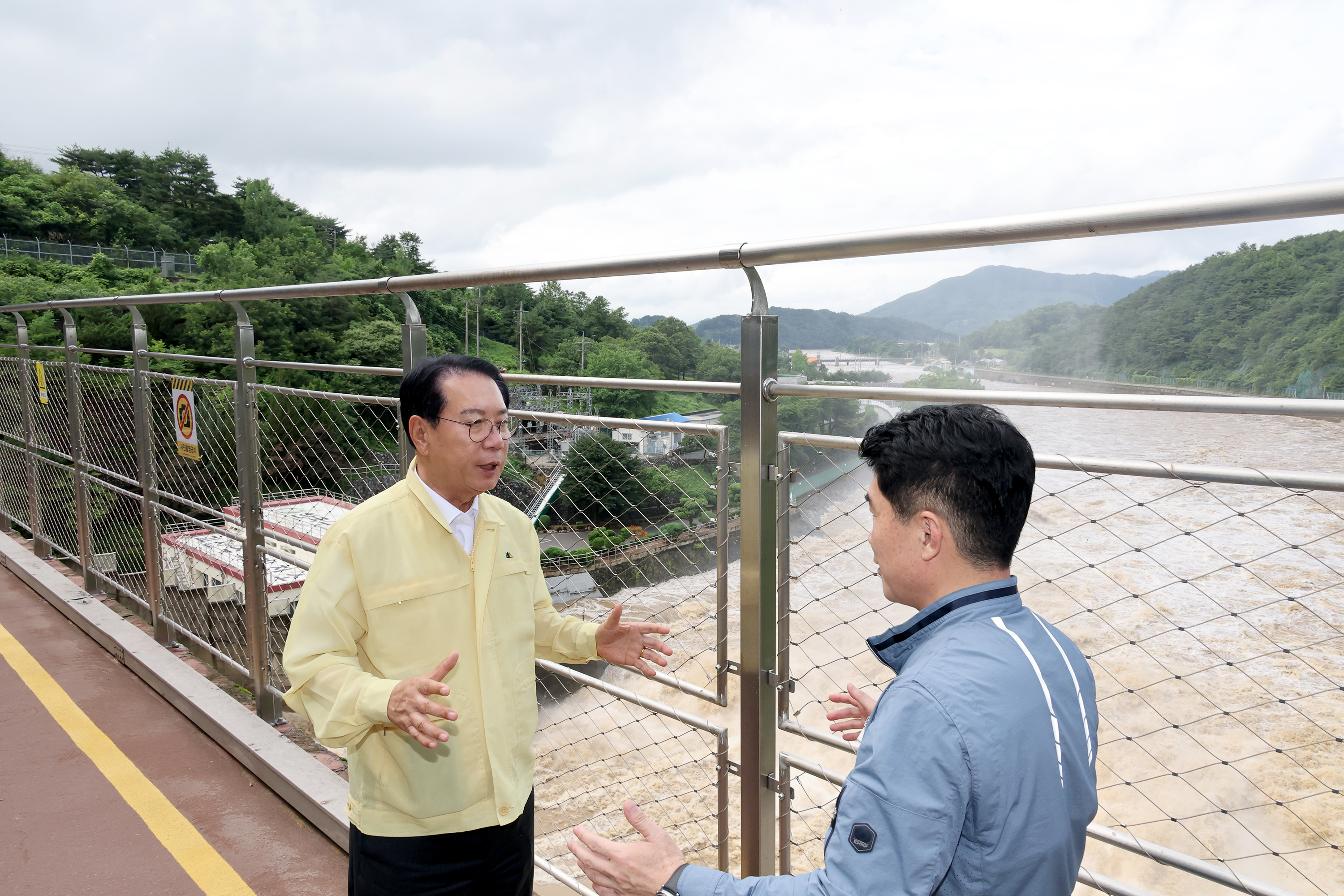 괴산군 호우상황 현장점검(괴산댐,불정강수욕장)(2026.07.09) 이미지2