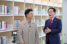 군립도서관 홍보용 방송촬영(3.28.)