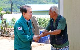 지장리 주택화재 위문방문(8.14.)