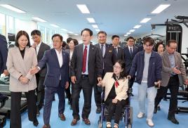 괴산 반다비 국민체육센터 준공식(4.4.)
