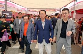 괴산고추장터 격려 방문(8. 31.)