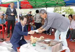 원송평교 재가설공사 준공 기념식(6.14.)