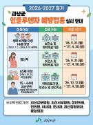 괴산군, 2026-2027절기 독감 무료 예방접종 본격 실시 이미지