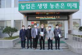 세계유기농연합회(GAOD) 의장 살바토레 바실리 농업기술센터 방문
