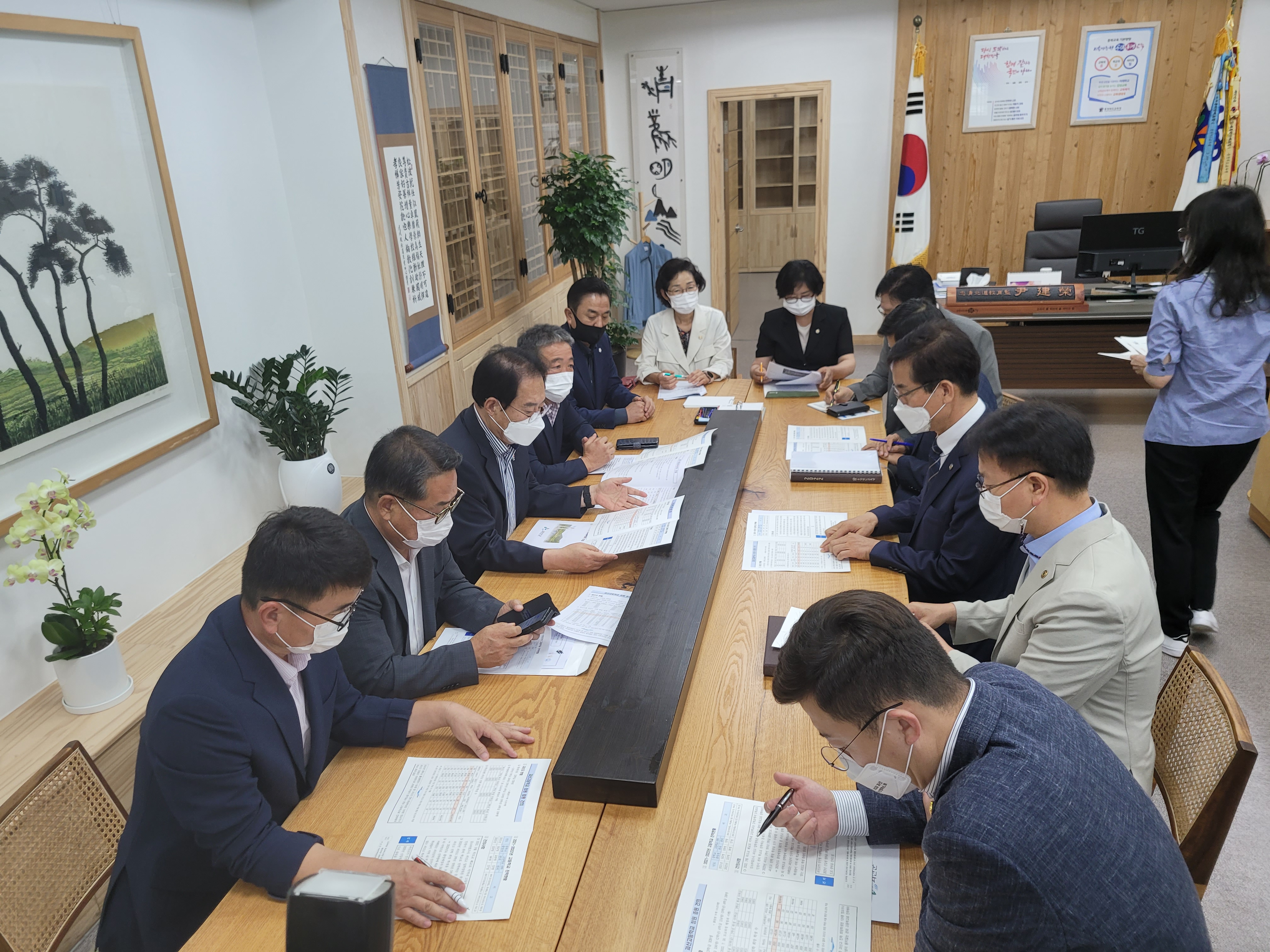 윤건영 충북교육감 면담, 괴산고 정원 확대 건의 이미지1