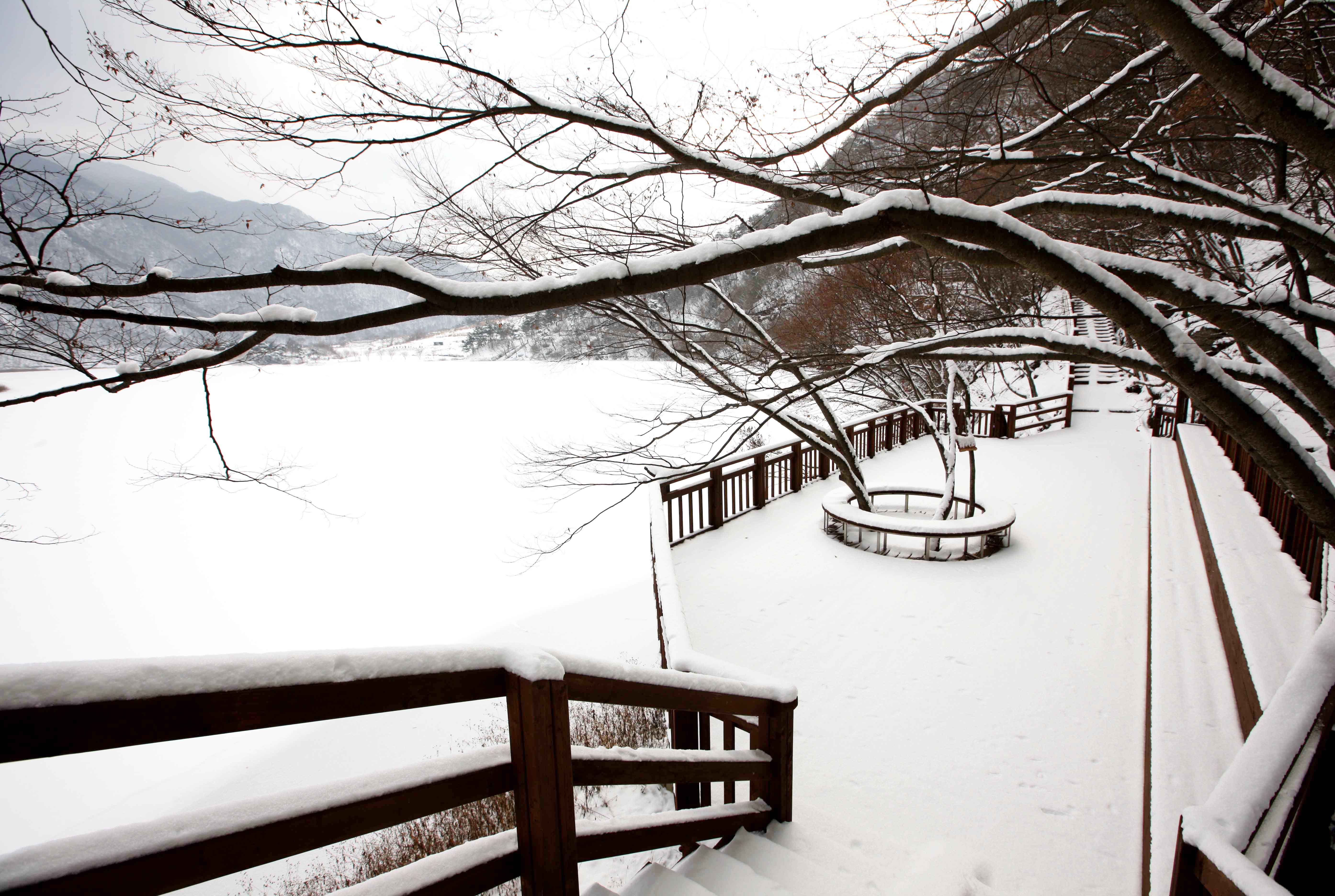산막이 설경 이미지1