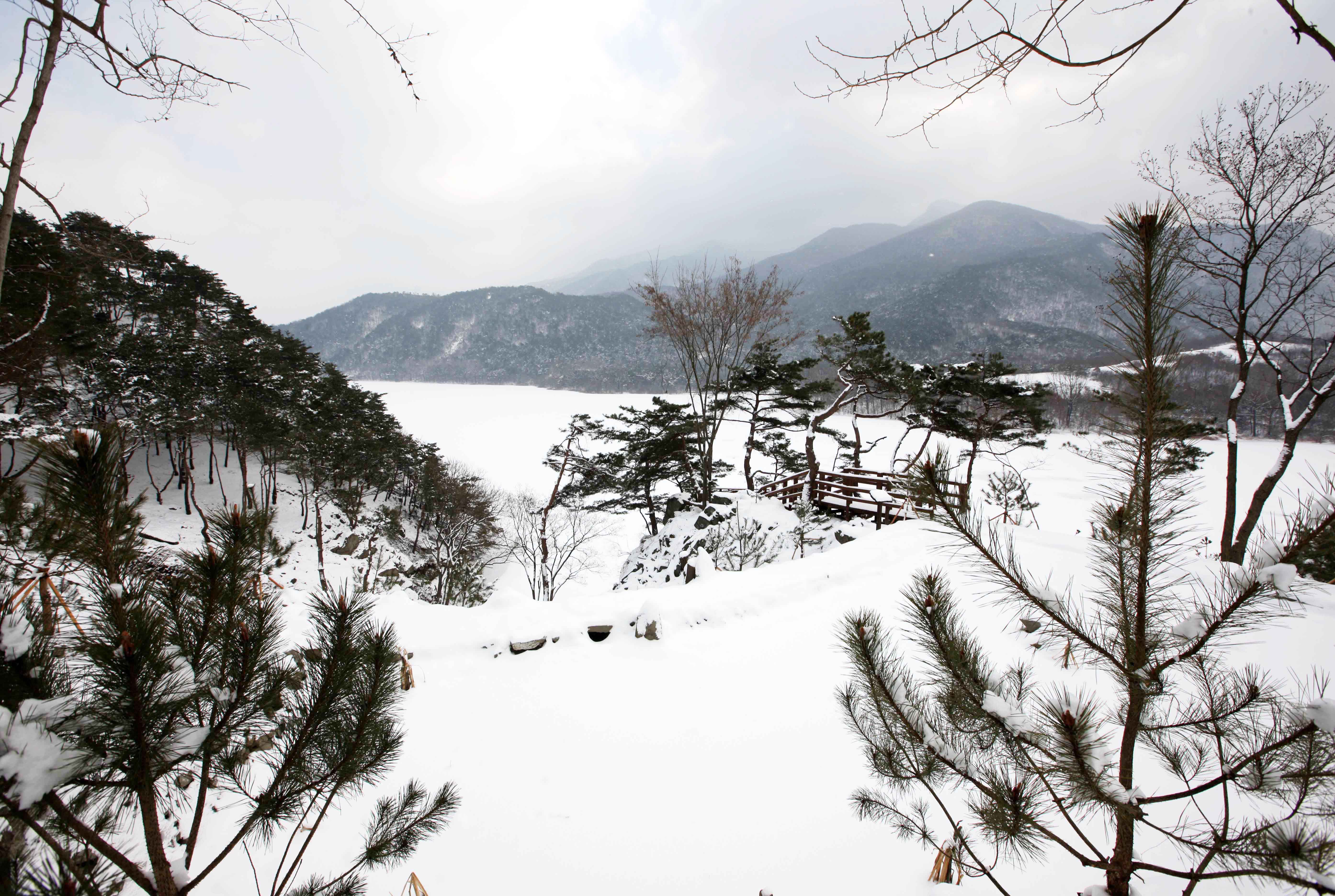 산막이 설경
