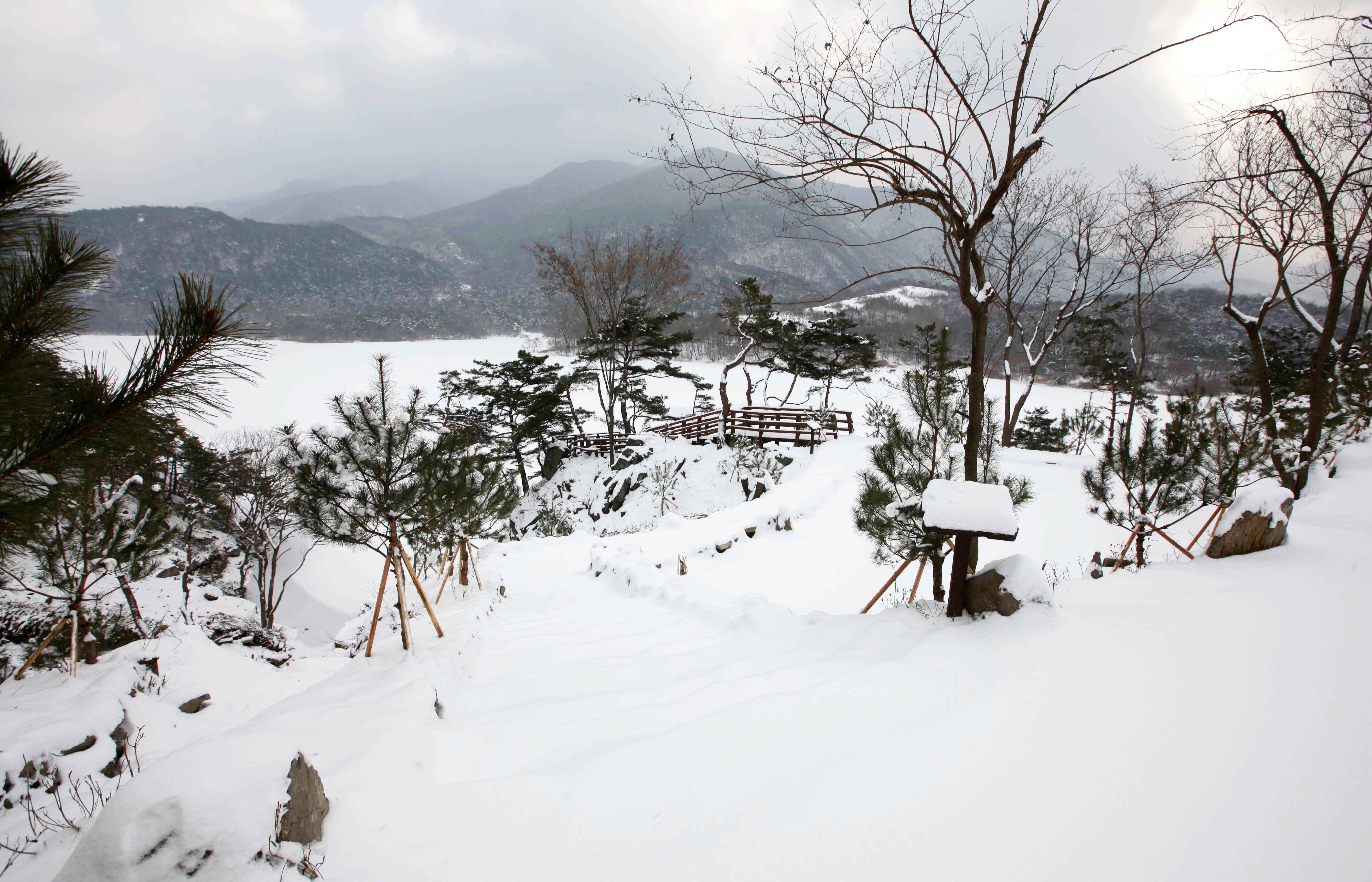 산막이 설경