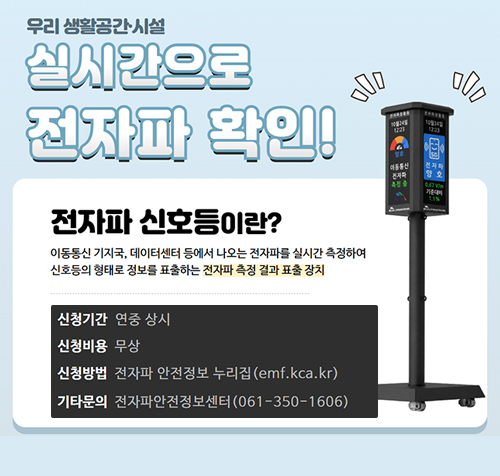 실시간 전자파 확인