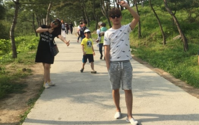 산막이옛길에서 찍은 인물사진2
